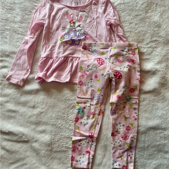 The Children's Place Other - Pink Bunny Kids Set